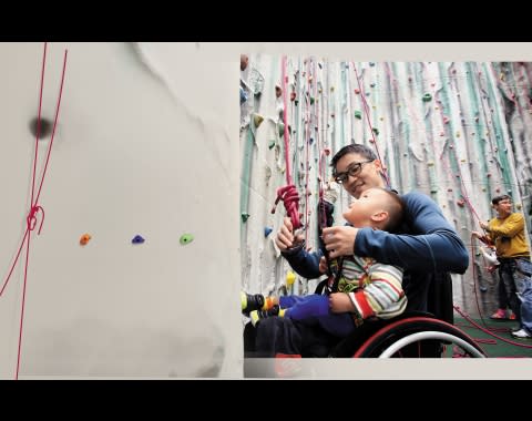 受傷後三個月兒子出世，成為黎志偉康復的原動力，「沒有他我不會康復得咁快。」近半年他已重執教鞭開攀石班，每逢周末兒子都會同行，不過要他試爬，他卻大叫「驚驚」。