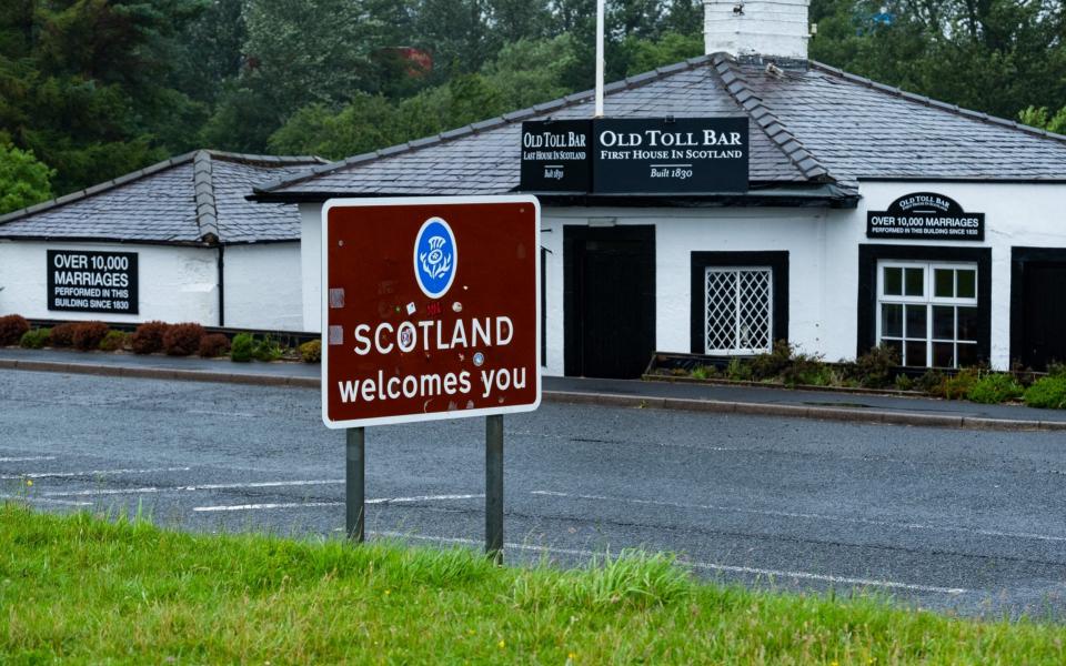 The Old Toll Bar on the border between Scotland and England, Gretna - Stuart Nicol