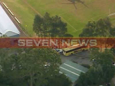 Schoolgirls hit by bus at Dural