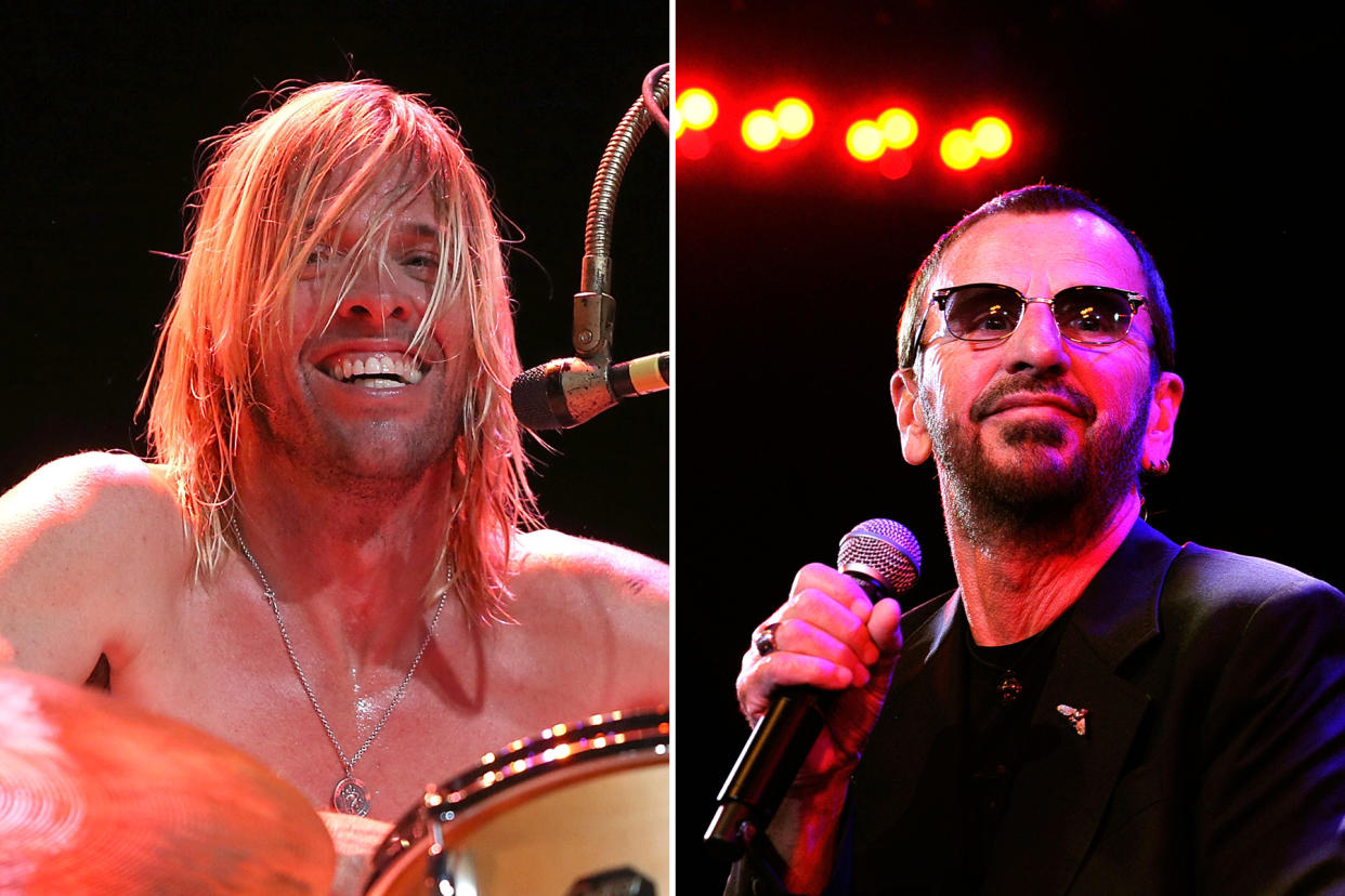 taylor-hawkins-ringo-starr - Credit: Mike Lawrie/Getty Images; Frazer Harrison/Getty Images