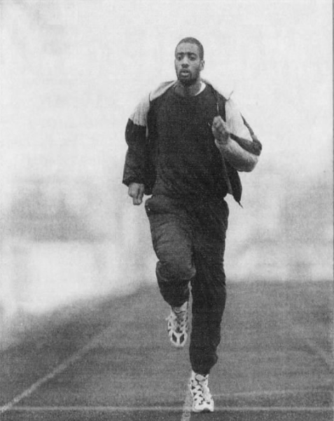 Mike Roberts of Tower Hill at a practice in 1998. Roberts is one of Delaware's winningest track and field athletes.