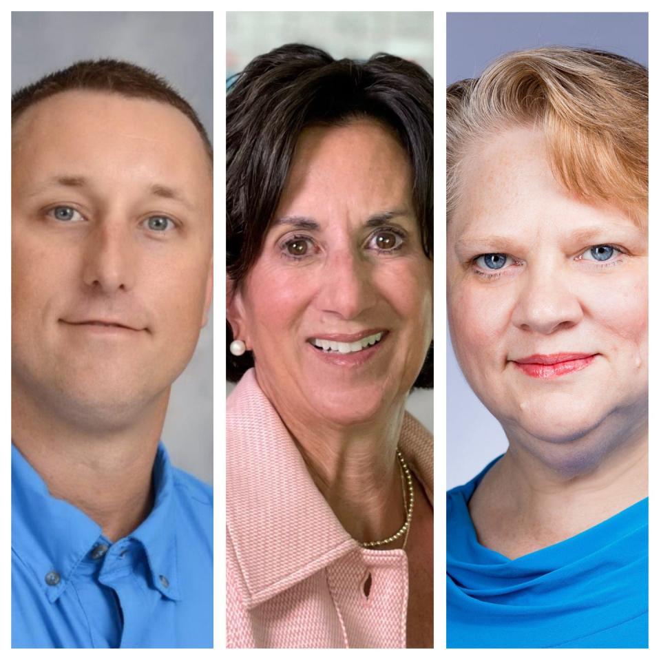 Candidates for Leon County School Board, District 4: Alex Stemle, Laurie Cox and Susan Hodges.