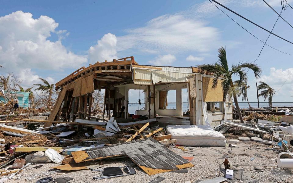 A record year for natural disasters, such as Hurricane Irma, have hit insurer Hiscox's bonuses - AP