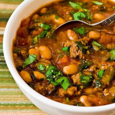<strong>Get the<a href="http://www.kalynskitchen.com/2009/02/pressure-cooker-recipe-for-pinto-bean.html">&nbsp;Pinto Bean and Ground Beef Stew with Cumin and Cilantro recipe</a>&nbsp;from Kalyn's Kitchen</strong>
