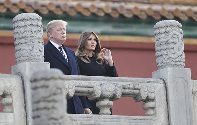 US President Donald Trump and his wife have been in Asia. Source: Getty