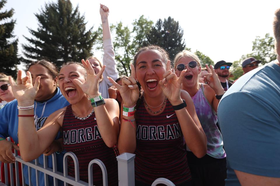 High School athletes gather at BYU in Provo to compete for the state track and field championships on Saturday, May 20, 2023. | Scott G Winterton, Deseret News