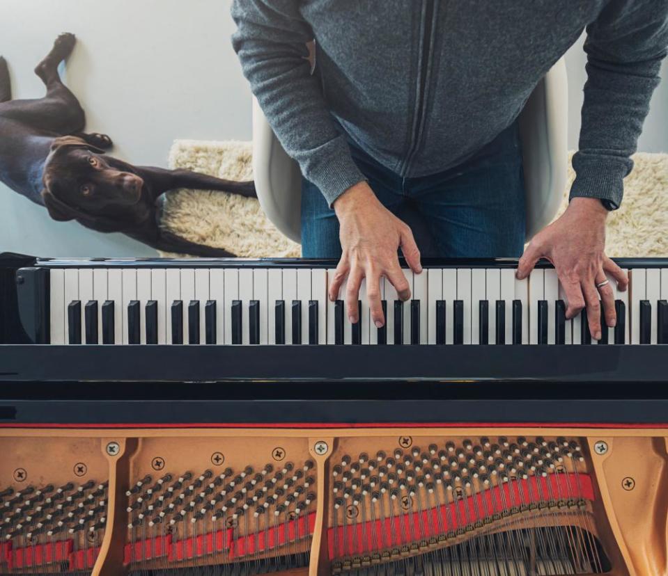 Man playing piano