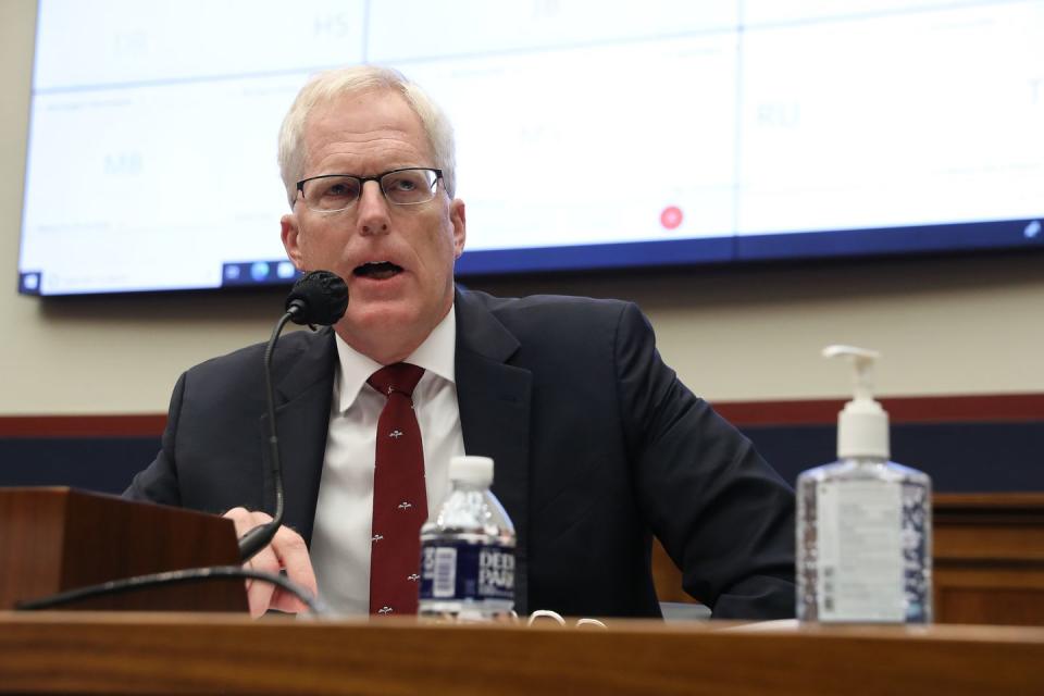 washington, dc september 17 national counterterrorism center director christopher miller testifies before the house homeland security committee during a hearing on 'worldwide threats to the homeland' in the rayburn house office building on capitol hill september 17, 2020 in washington, dc committee chairman bennie thompson d ms said he would issue a subpoena for acting homeland security secretary chad wolf after he did not show for the hearing an august government accountability office report found that wolf's appointment by the trump administration, which has regularly skirted the senate confirmation process, was invalid and a violation of the federal vacancies reform act photo by chip somodevillagetty images