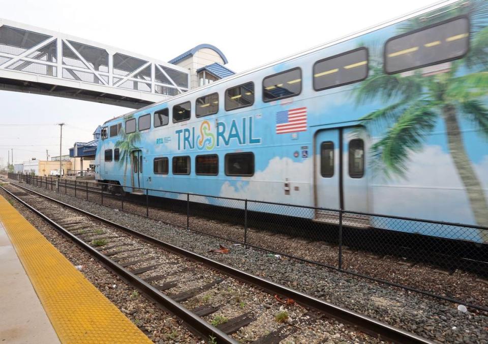 Tri-Rail trains will run on a weekend schedule on Memorial Day.