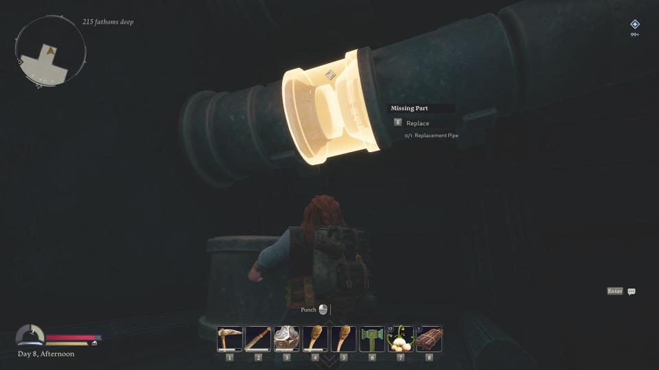 Return to Moria Steel Pickaxe - Replacement Pipe