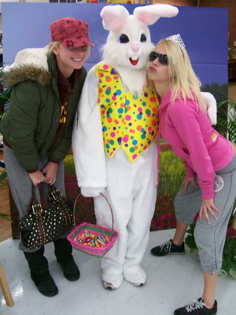 scary easter bunny mall pictures