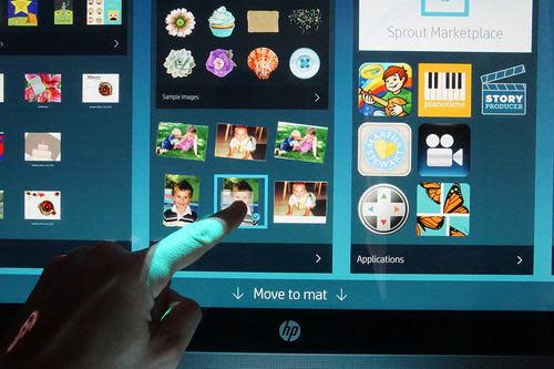 Touchscreen on HP Sprout