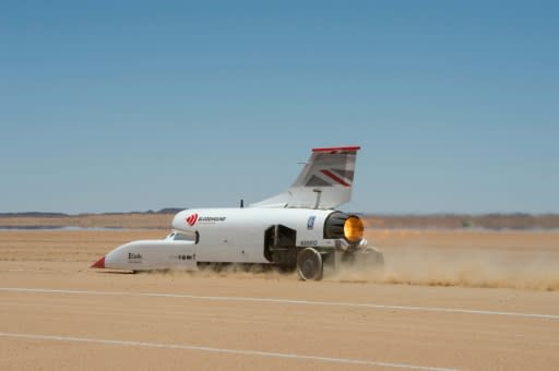 The "Bloodhound" is gearing up to try to break the current land speed record
