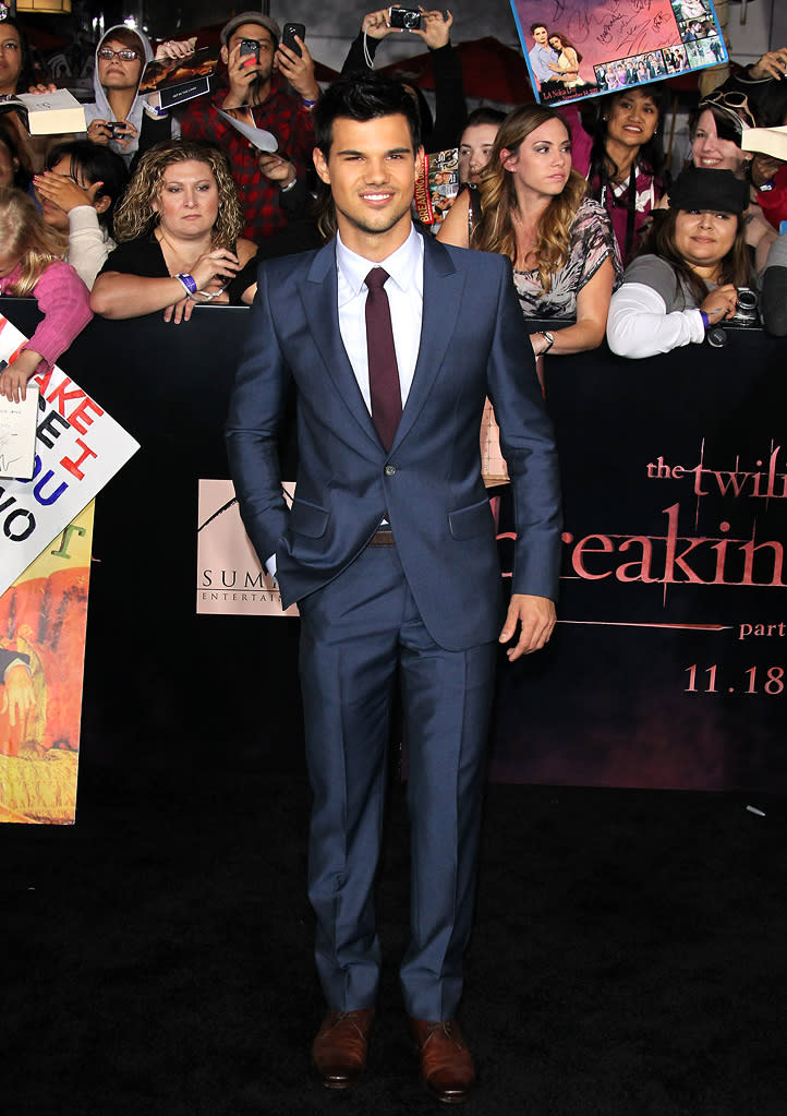 The Twilight Saga Breaking Dawn LA Premiere 2011 Taylor Lautner