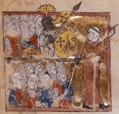 <span class="caption">Peter the Hermit, a monk who led religious crusades in the 11th century.</span> <span class="attribution"><a class="link " href="https://www.britannica.com/biography/Peter-the-Hermit" rel="nofollow noopener" target="_blank" data-ylk="slk:The British Library;elm:context_link;itc:0;sec:content-canvas">The British Library</a></span>