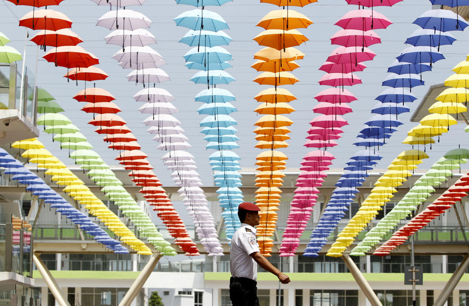 Umbrella decorations in Malaysia