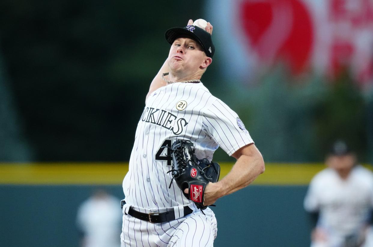 Chase Anderson pitched for the Rockies last year.