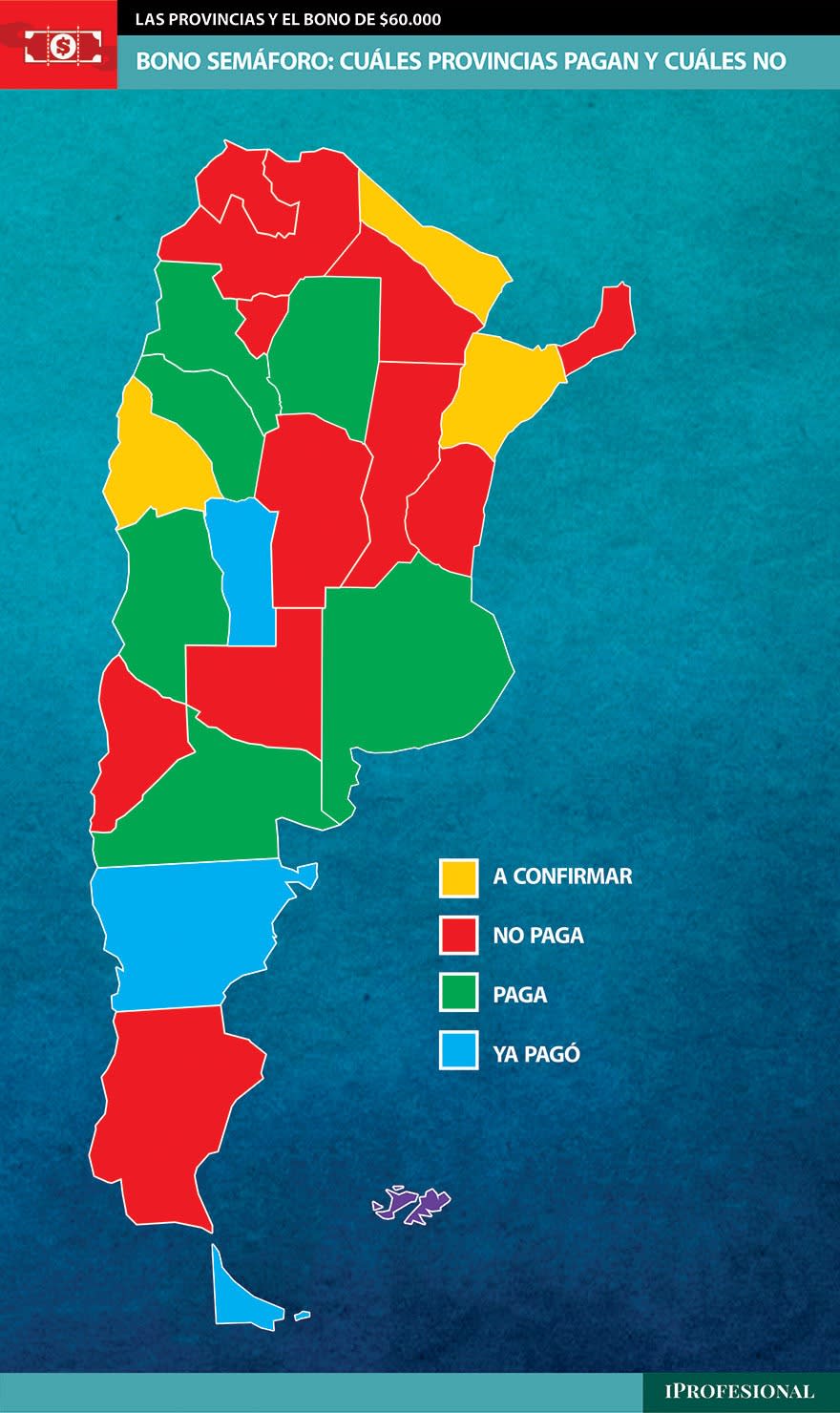 Suma fija: las provincias que pagarán y las que no.