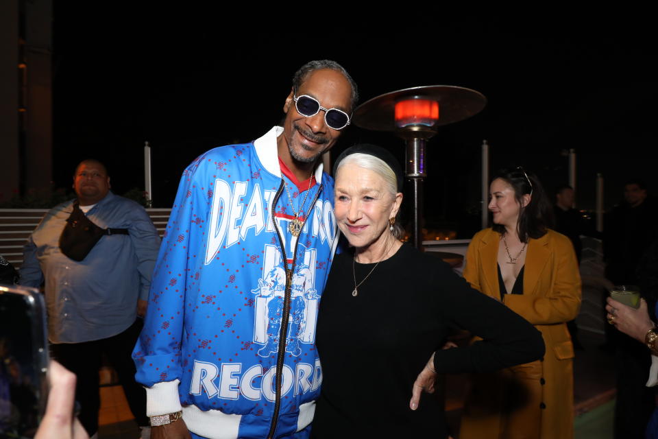 Snoop Dogg and Helen Mirren