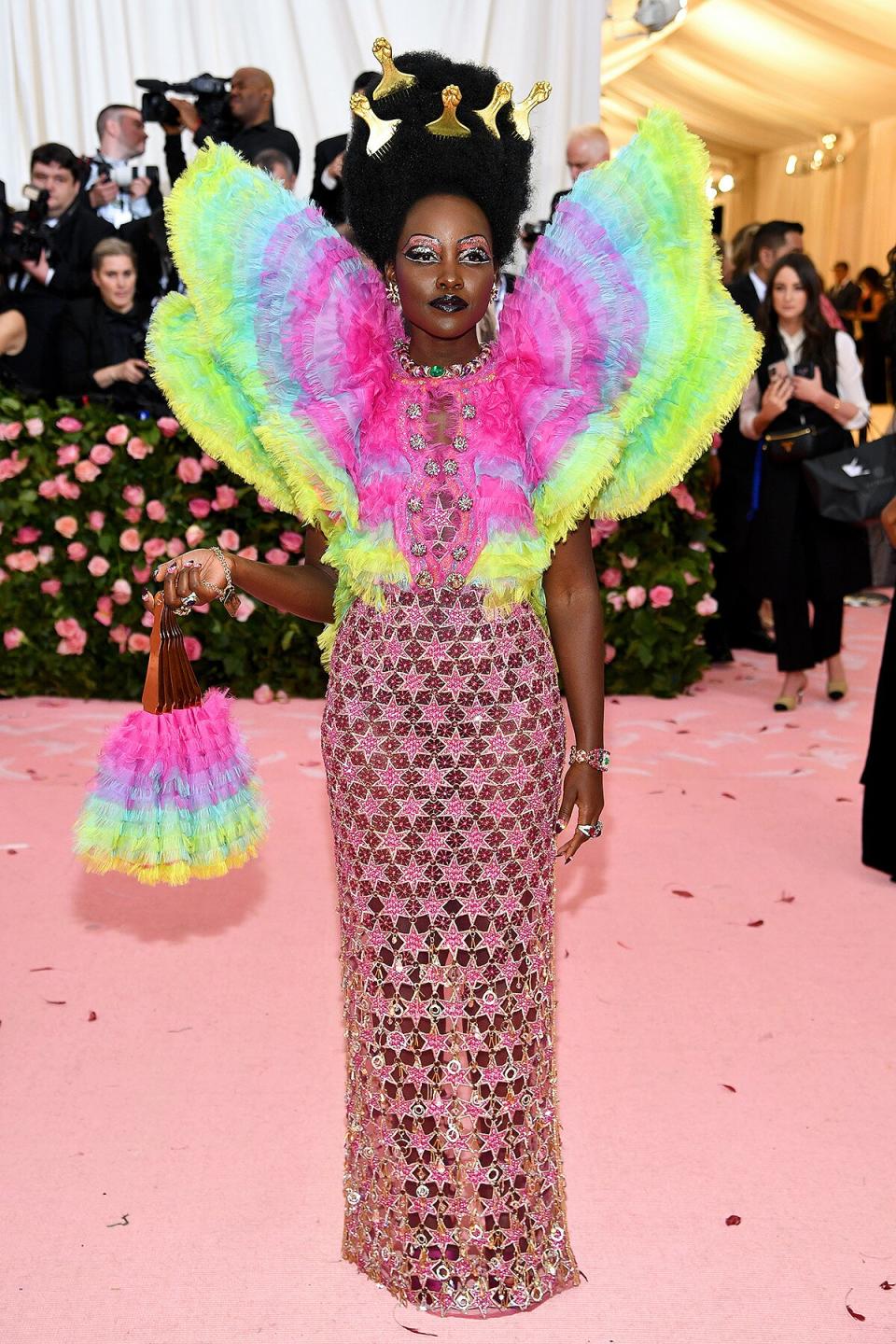 NEW YORK, NEW YORK - MAY 06: Lupita Nyong'o attends The 2019 Met Gala Celebrating Camp: Notes on Fashion at Metropolitan Museum of Art on May 06, 2019 in New York City.
