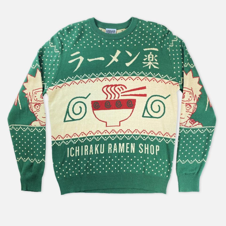 ugly christmas sweaters naruto shippuden ramen shop