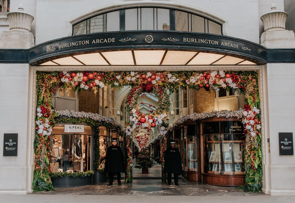 Burlington Arcade is home to a number of luxury retailers (burlington arcade)