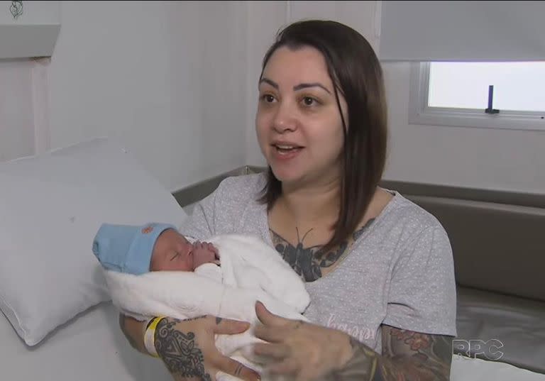 Joice presentó a su bebé y contó el inusual manera en la que llegó al mundo (Foto: Captura de video / Instagram / @rpcparana)