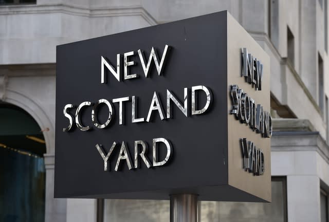 A New Scotland Yard sign (Kirsty O'Connor/PA)