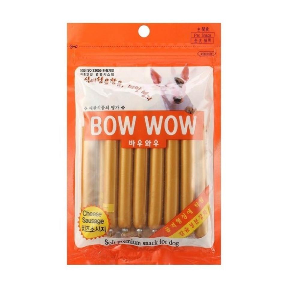 【BOWWOW】起司香腸14入X 4入組，限時特價中，買第二件加贈寵鮮食零食1包。（圖取自Yahoo奇摩購物中心）