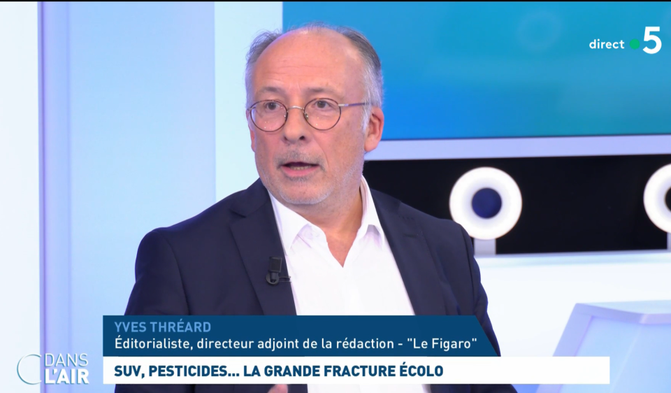 Le journaliste du « Figaro » Yves Thréard dans « C Dans l’air » le 5 février 2024.