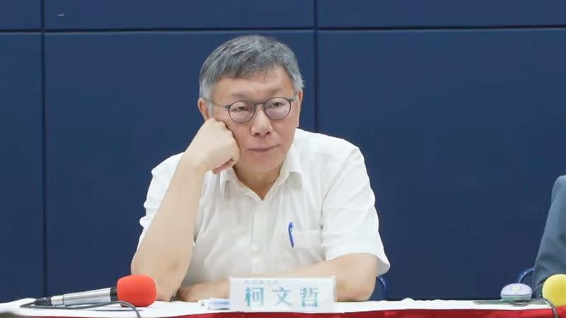 民眾黨主席柯文哲指查帳進度已經完成近8成。（圖／記者許皓婷攝影）