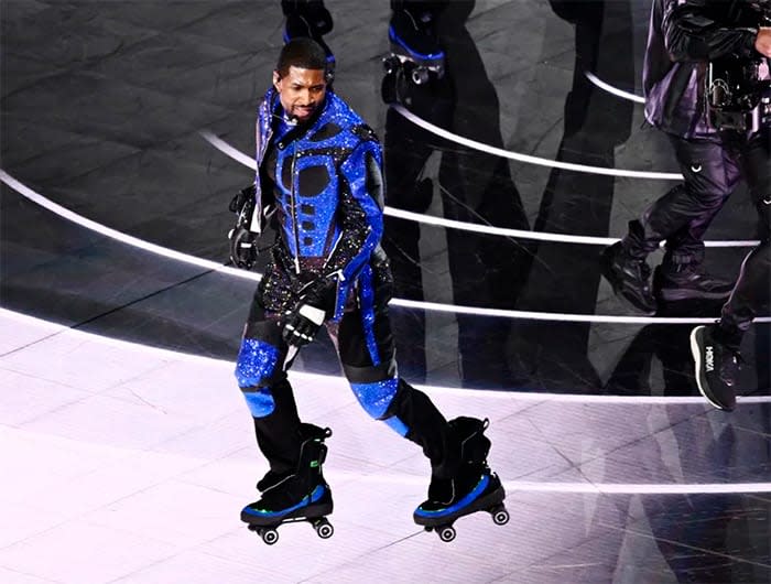 El cantante Usher en la Super Bowl