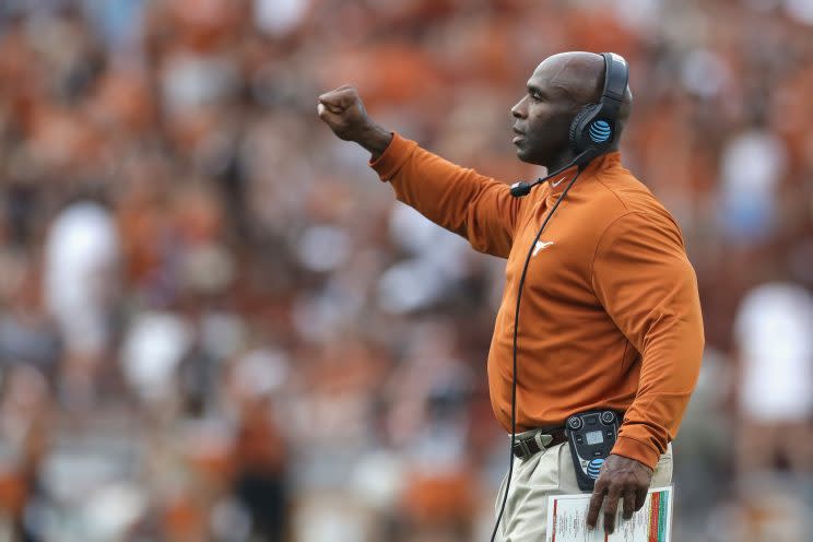 Charlie Strong finished his career at Texas with a 16-21 record. (Getty)