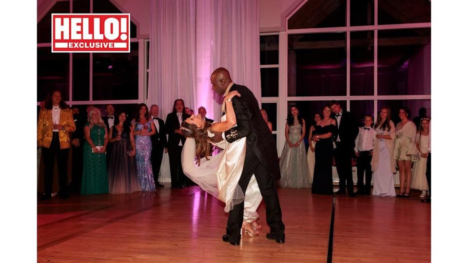 The couple practiced the dance for weeks before their big day