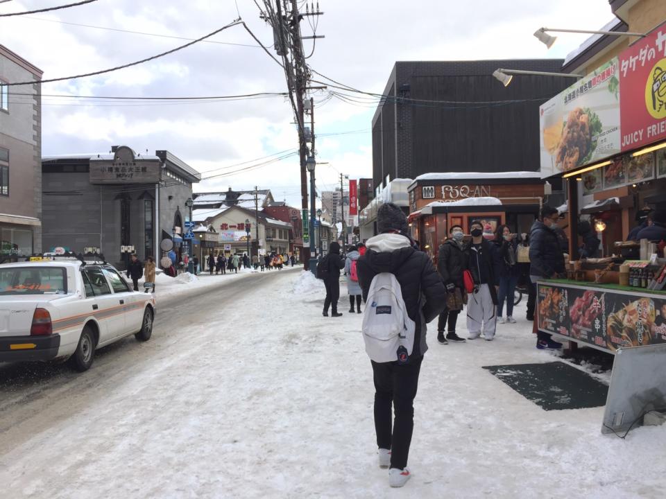 今年春節期間北海道小樽等地也有陸客大量湧來。/圖：劉黎兒提供