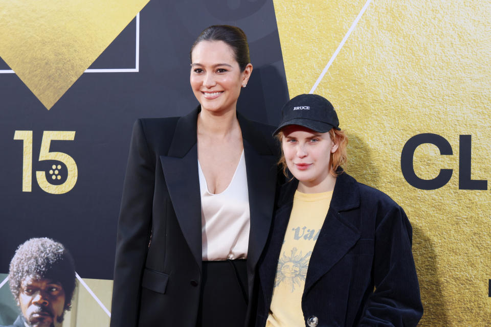Emma Heming Willis and Tallulah Willis attend the Opening Night Gala and 30th Anniversary Screening of "Pulp Fiction"