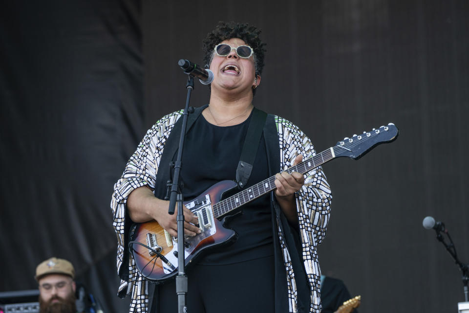 Brittany Howard performs during the Bourbon & Beyond Music Festival on Friday, Sept. 15, 2023, at Kentucky Exposition Center in Louisville, Ky. (Photo by Amy Harris/Invision/AP)