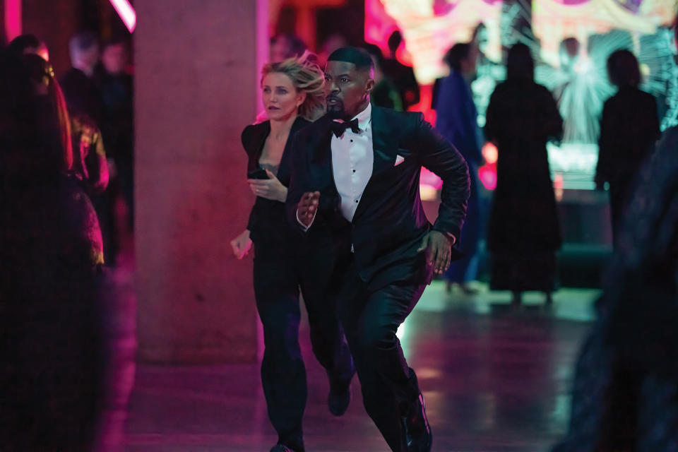 Back In Action. (L to R) Cameron Diaz as Emily and Jamie Foxx as Matt in Back In Action. Cr. John Wilson/Netflix © 2024.