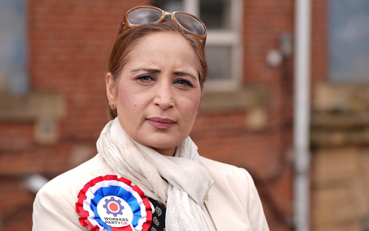 Workers Party candidate Shanaz Saddique is posing a strong challenge to the Labour vote in Oldham East