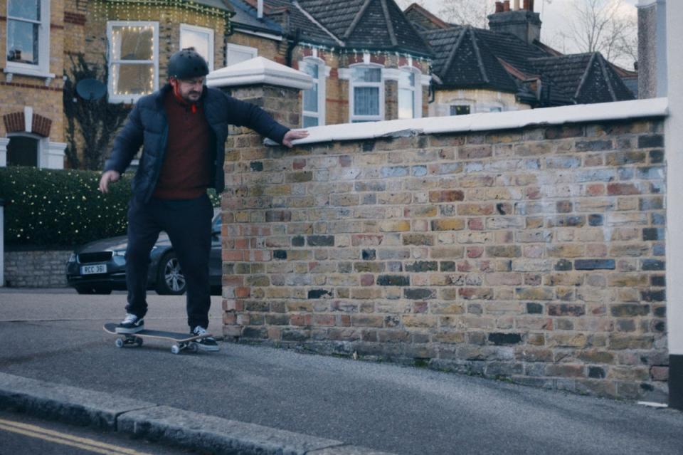 Uh-oh: trying to skateboard (John Lewis)