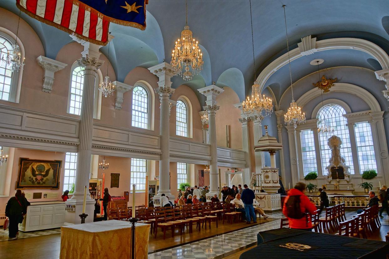 NYC - St Paul Chapel - Interieur