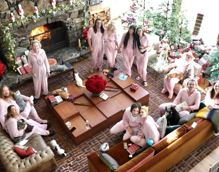 Fiesta de pijamas de la familia de Demi Moore