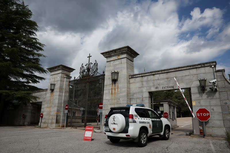 Exhumation of victims of the Spanish Civil War at the 'Valley of the Fallen', near Madrid