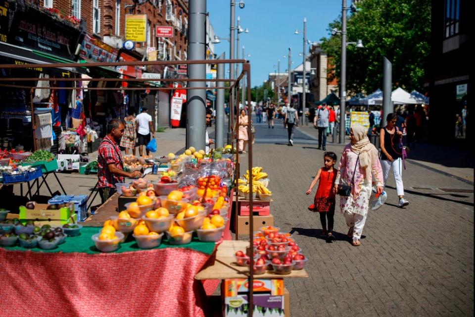 Up and coming: Walthamstow’s lively high street has had a makeover (AFP via Getty Images)