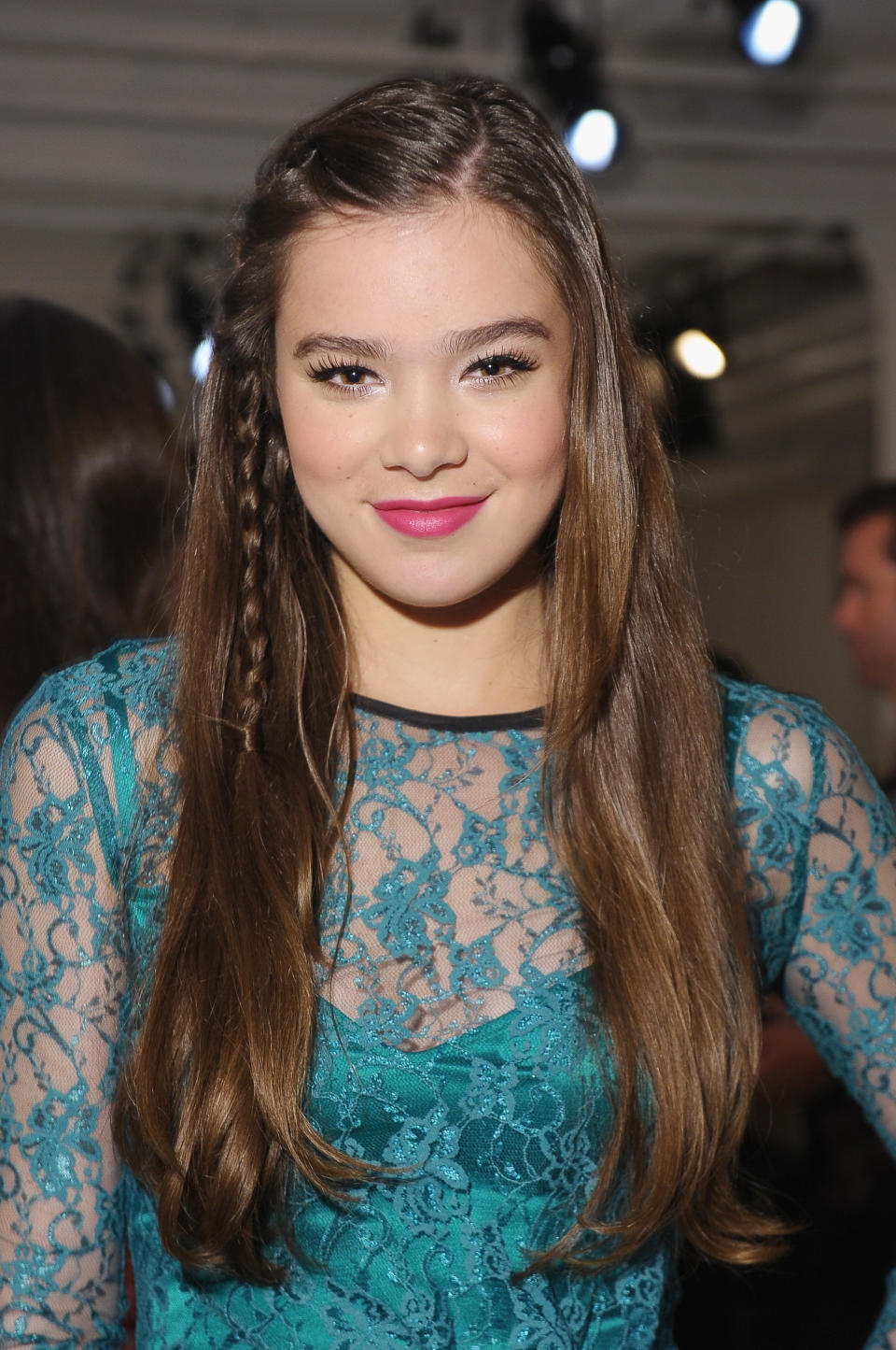 NEW YORK, NY - SEPTEMBER 07: Actress Hailee Steinfeld attends the Peter Som spring 2013 fashion show during Mercedes-Benz Fashion Week at Milk Studios on September 7, 2012 in New York City. (Photo by Michael Loccisano/Getty Images)