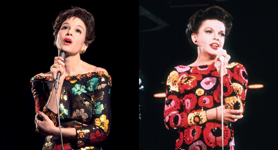 Renée Zellweger and Judy Garland