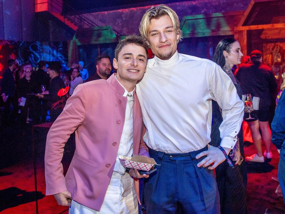 Noah Schnapp and Jake Bongiovi attend Netflix's "Stranger Things" season 4 premiere after party