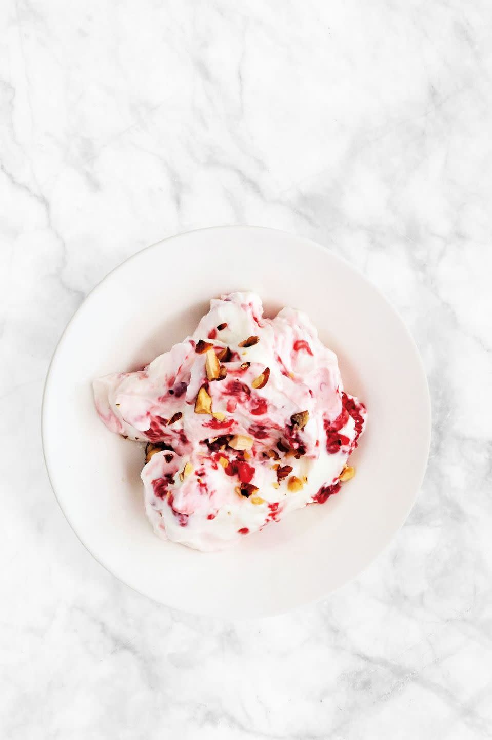 Creamy Frozen Raspberry Mousse