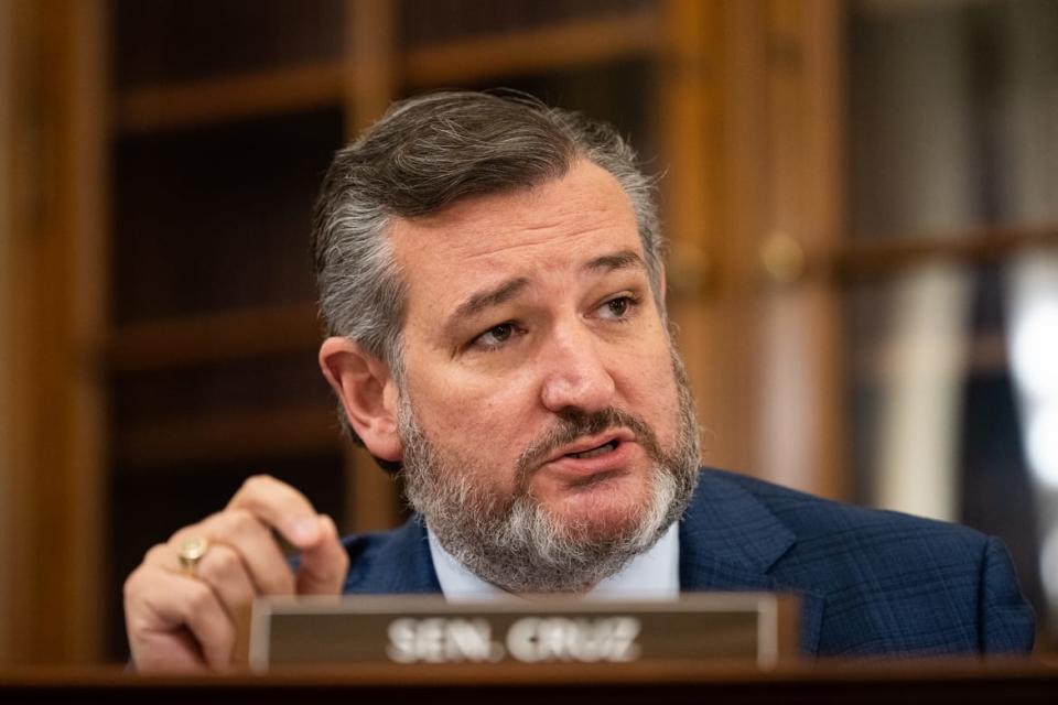 <div class="inline-image__caption"><p>Sen. Ted Cruz speaks during the Senate Rules and Administration Committee business meeting to reform the Electoral Count Act and to amend the Presidential Transition Act of 1963 on Sept. 27, 2022.</p></div> <div class="inline-image__credit">Bill Clark/CQ-Roll Call, Inc via Getty Images</div>