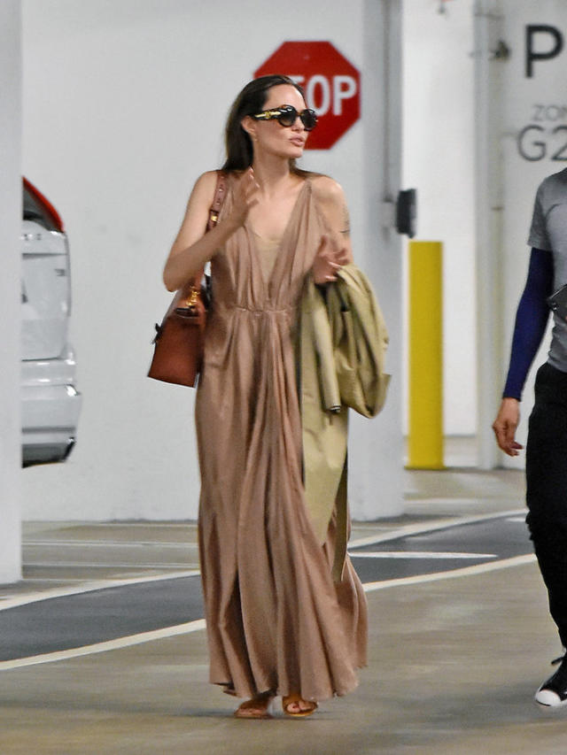 Angelina Jolie Just Wore Fall's #1 Dress Trend to the Airport